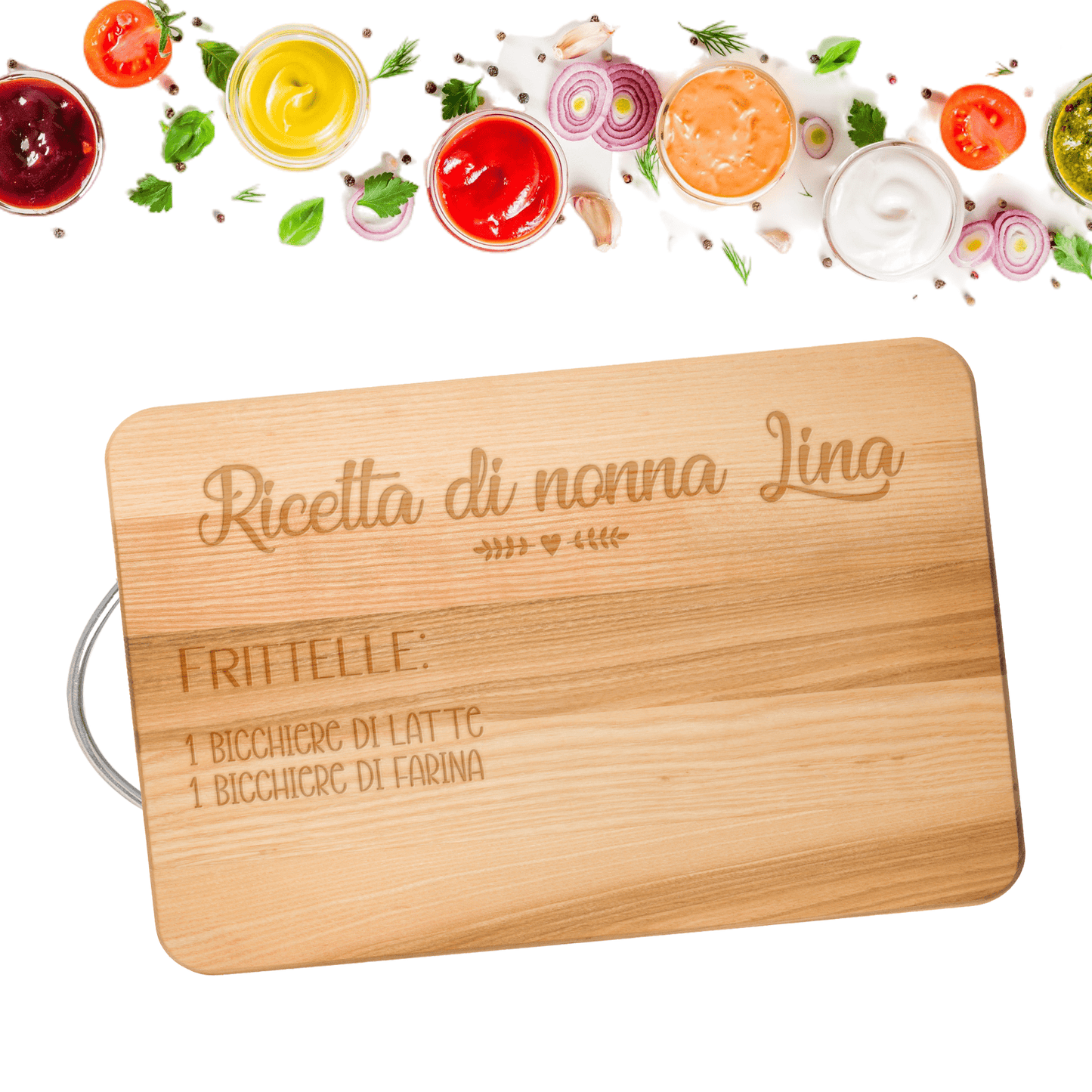 Tagliere in faggio personalizato