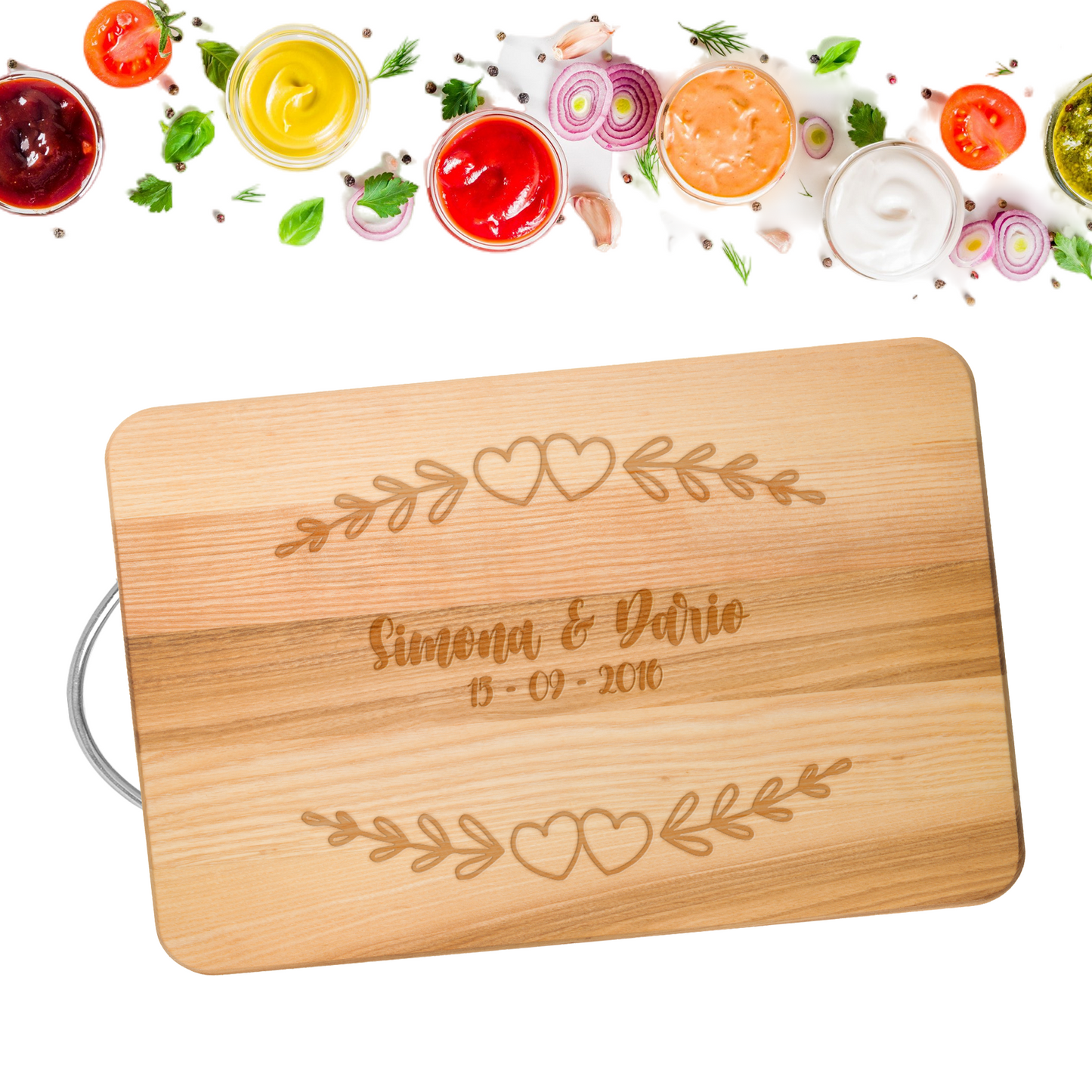 Tagliere in faggio personalizato