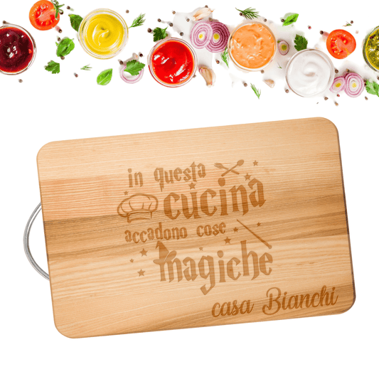Tagliere in faggio personalizato