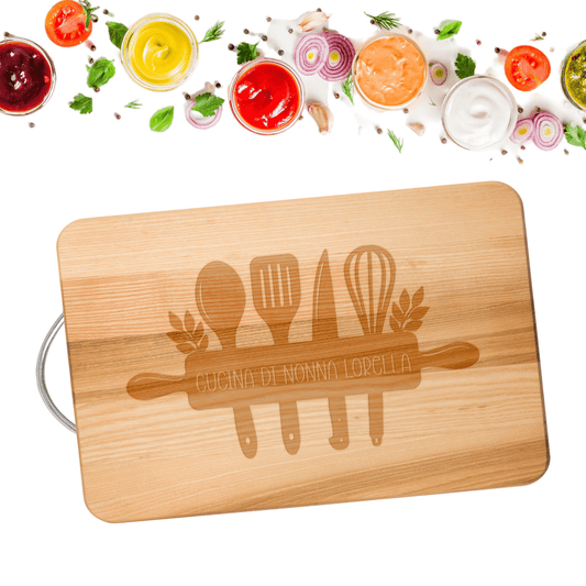 Tagliere in faggio personalizato