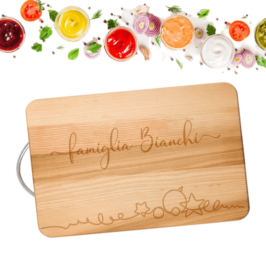 Tagliere in faggio personalizato